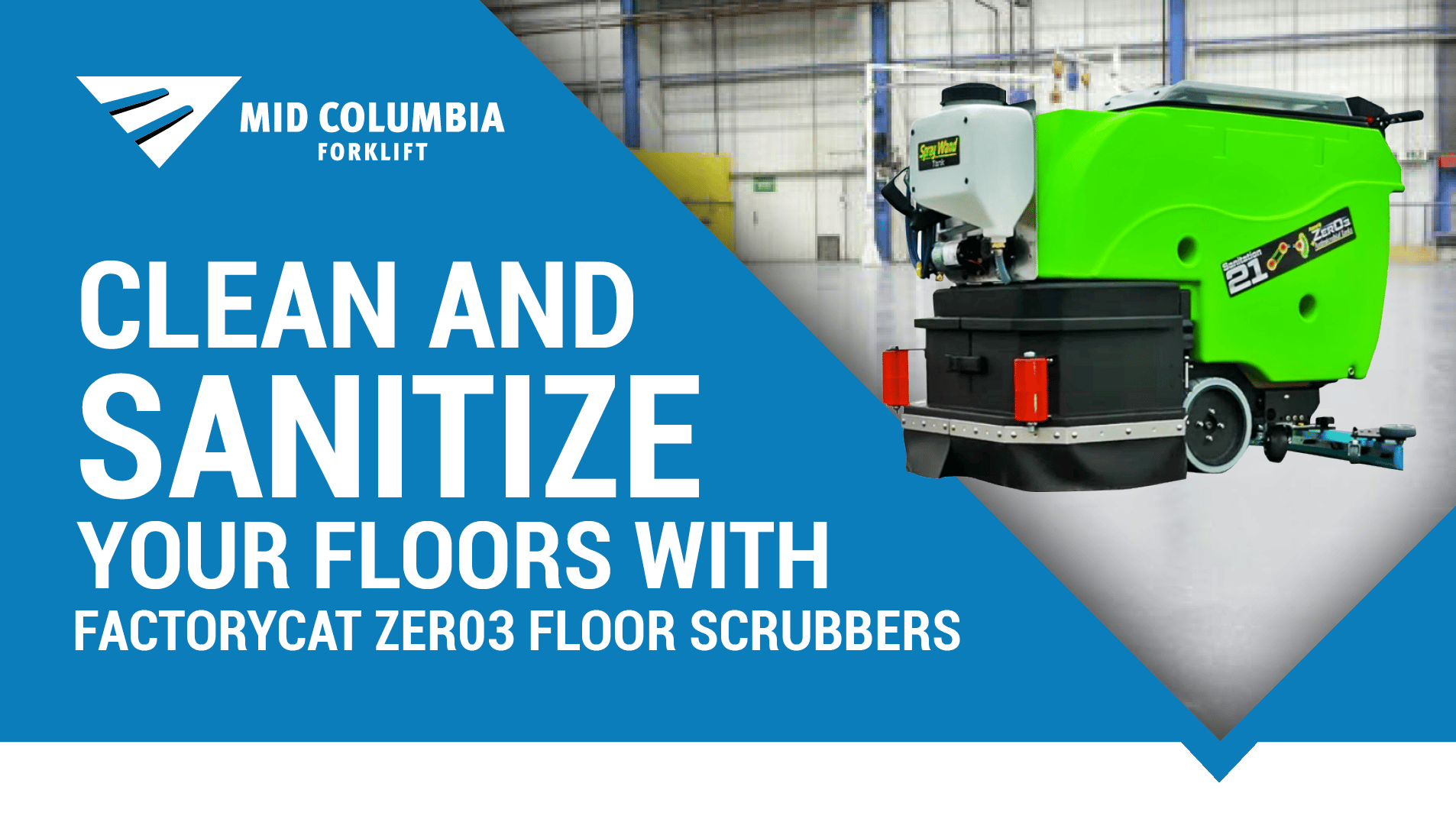 Blog Image - Clean and Sanitize Your Floors with FactoryCat Zer03 Floor Scrubbers