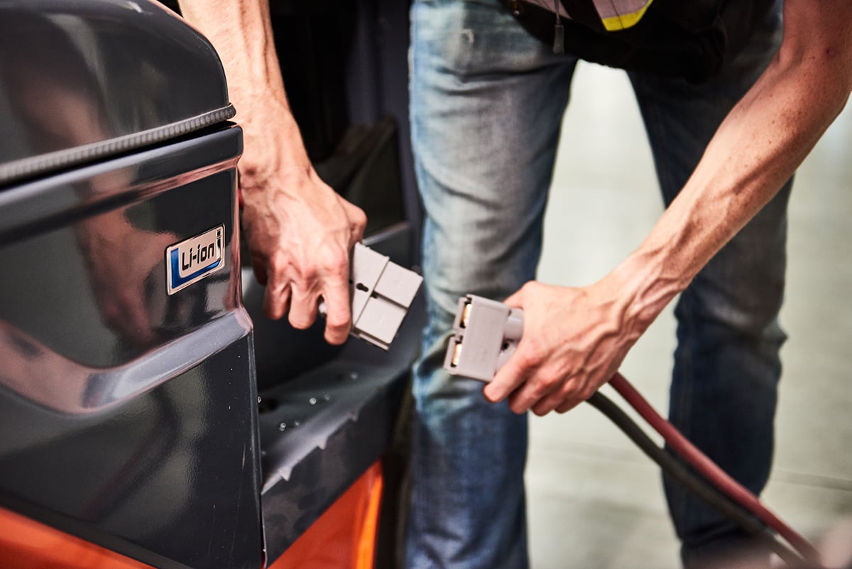 Toyota Energy Solutions Electric Forklift Charging