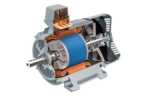 Electric Forklift Motor Graphic
