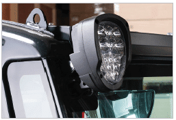LED headlights are a popular forklift safety accessory