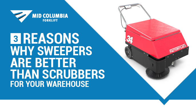 3 Reasons Why Sweepers Are Better Than Scrubbers for Your Warehouse