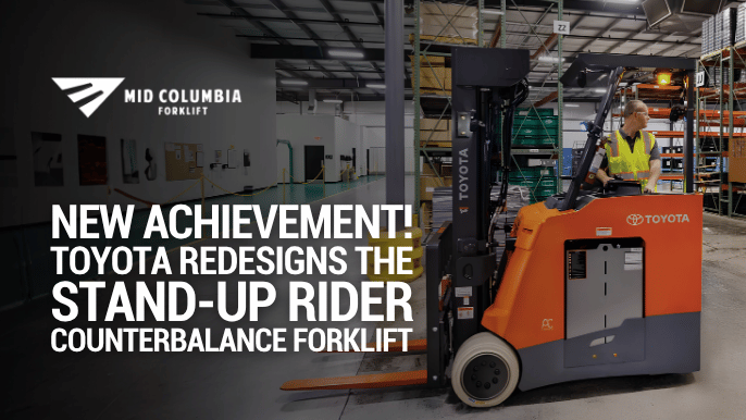 Toyota's Stand-Up Rider Counterbalance Forklift
