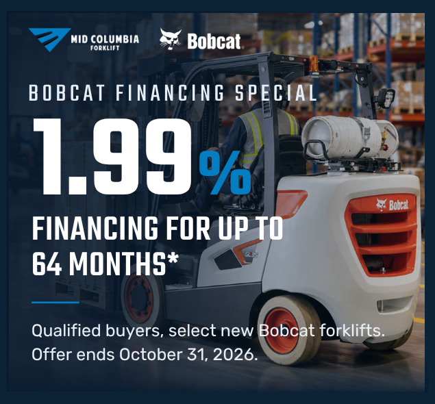Bobcat Forklift 1.99% Financing Event